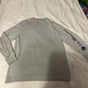 Carhartt Heather Gray Logo Sleeve Shirt